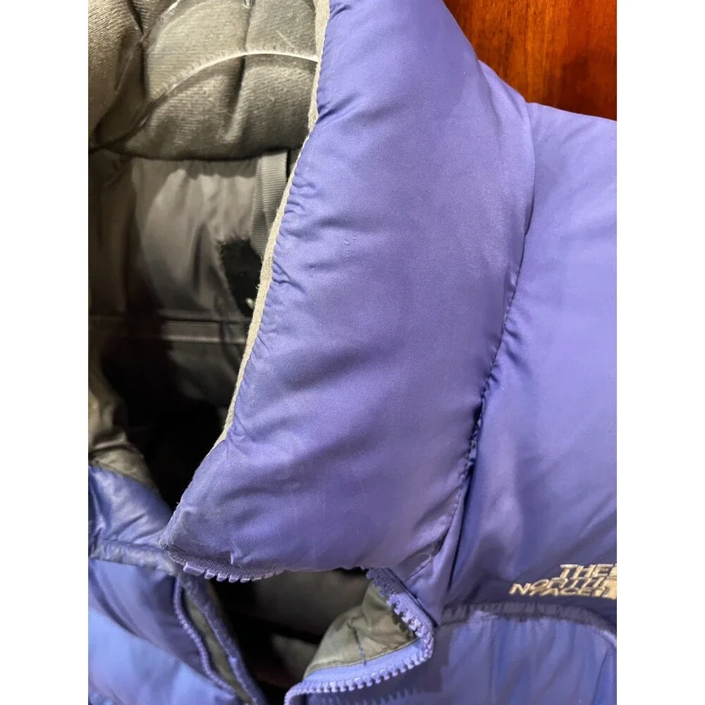 Women The North Face Nuptse 700 Down Puffer Winter Coat Size S Purple Vintage - Picture 16 of 16
